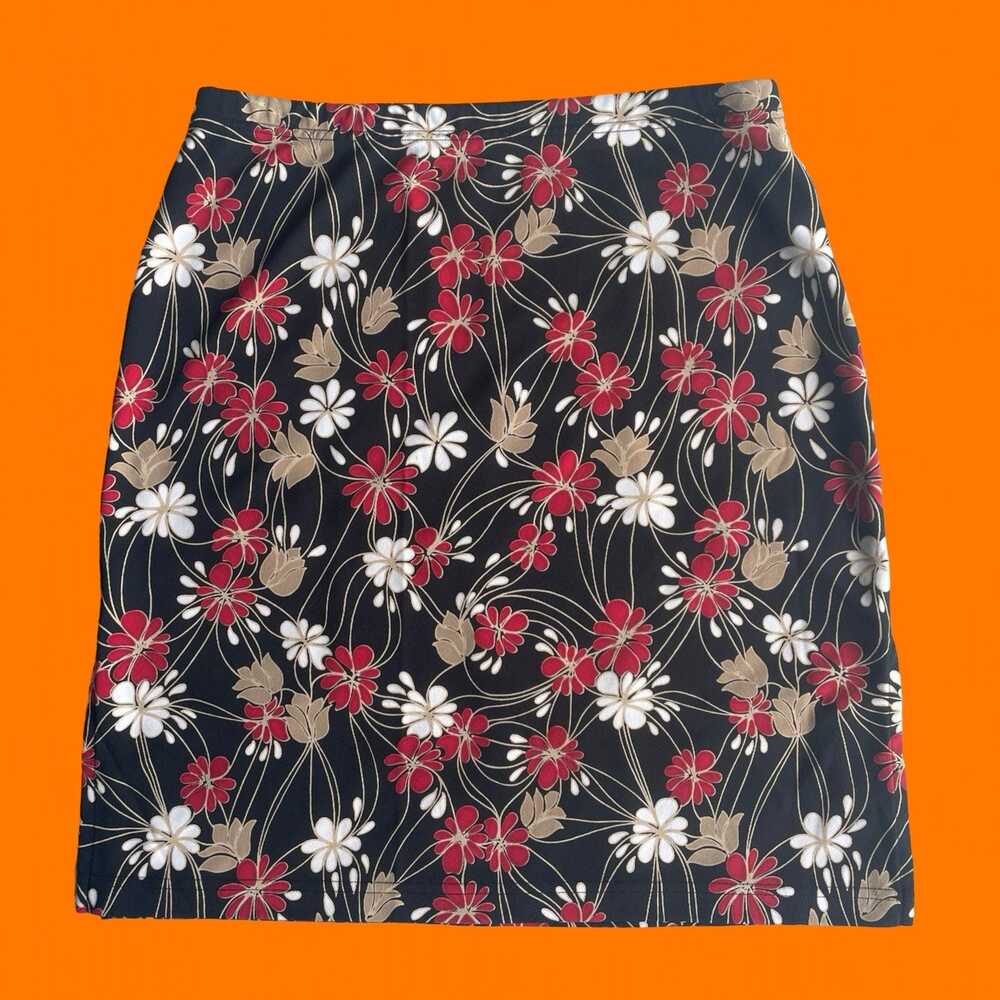 90's 00's vintage floral whimsigoth y2k skirt LARGE XL a. byer